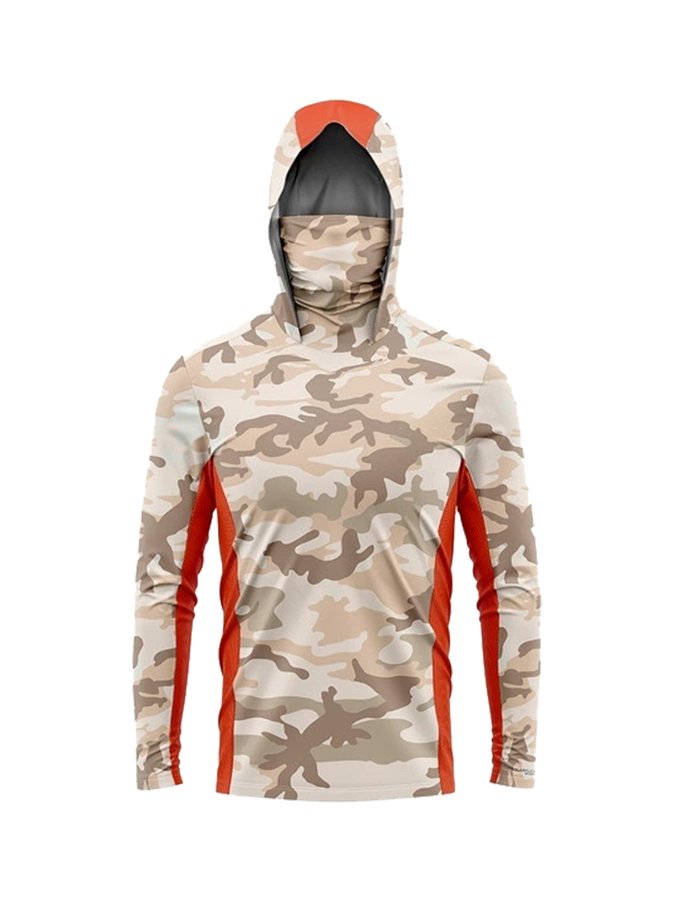 Desert Camo Men Fishing Hooded - Fishing Mask Sun Protection 评论和价格
