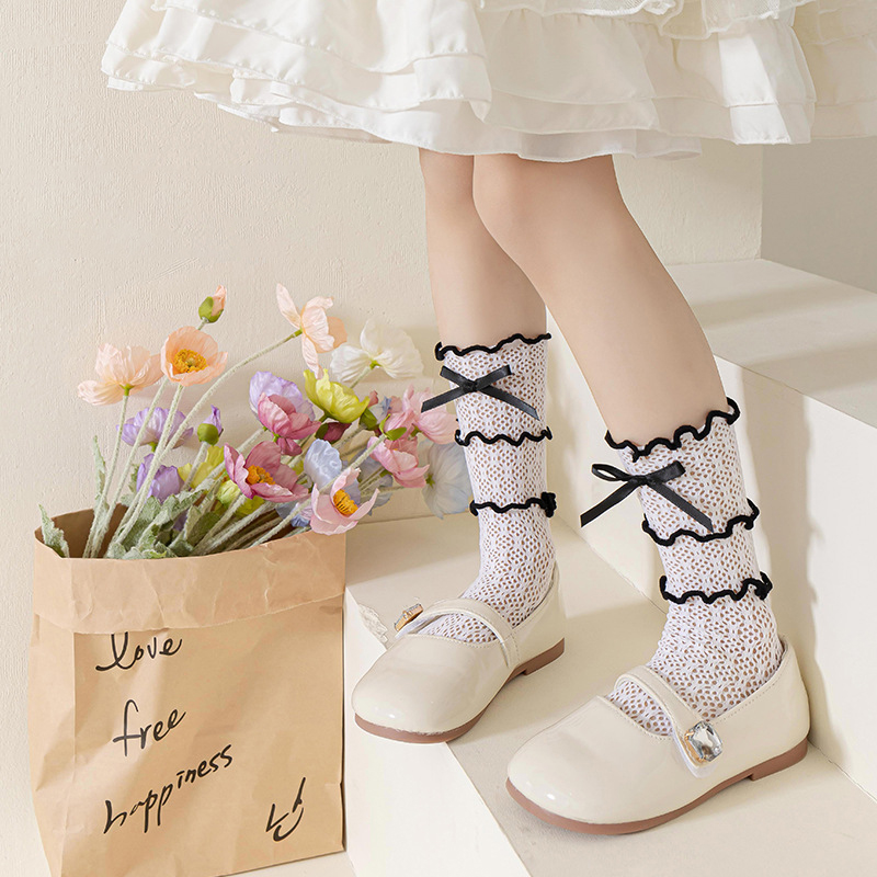 Lolita Style Princess Girl's S - Fishing Socks 评论和价格