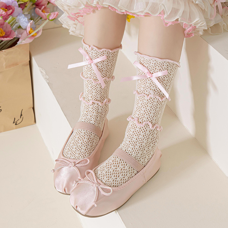 Lolita Style Princess Girl's S - Fishing Socks 评论和价格